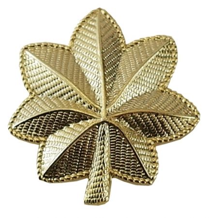 MAJOR COLLAR PINS - 3/4" TALL - SOLD in PAIRS.